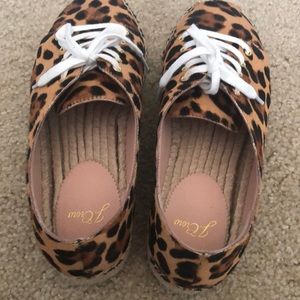 Cheetah print espadrilles